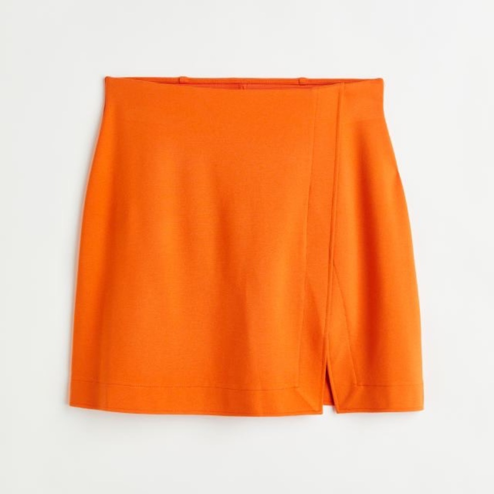 Short Wrap-front Skirt